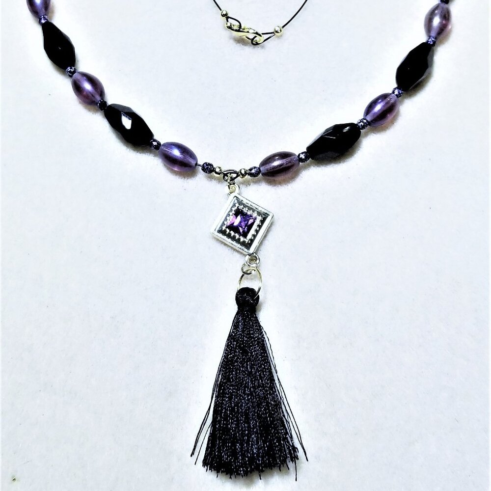 Black & Purple Necklace